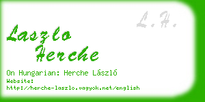 laszlo herche business card